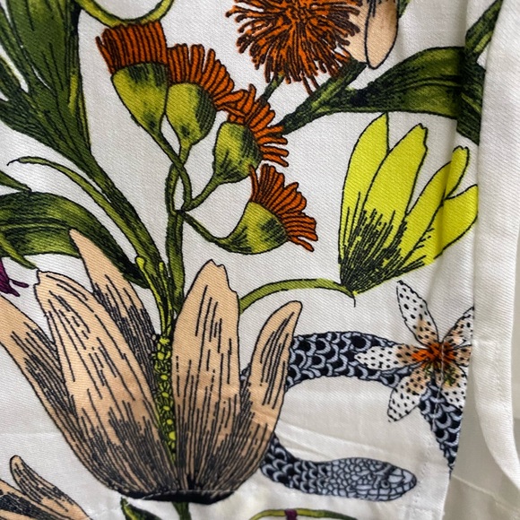 By Anthropologie Flannel Buttondown Pajama Top blouse L NEW NWT - Picture 7 of 14